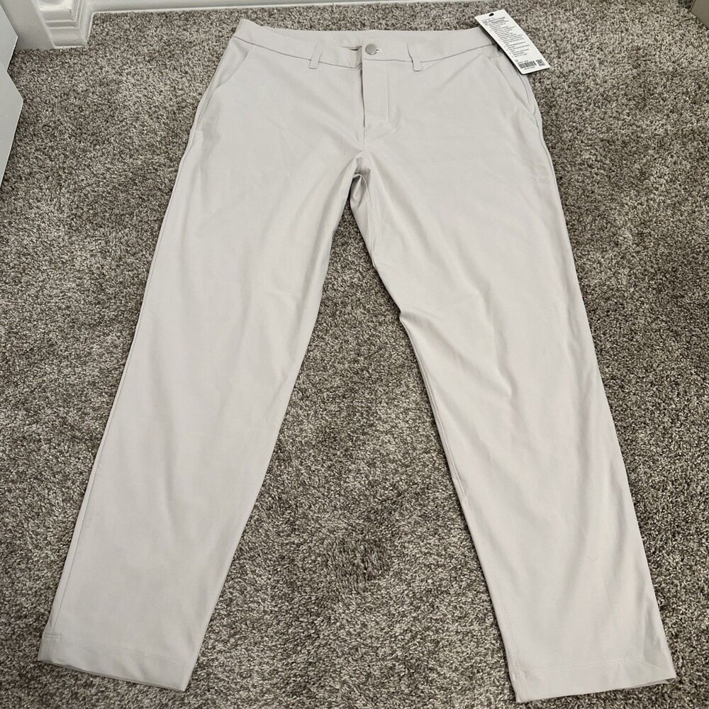 NWT Lululemon ABC Slim Fit Athletic Trouser 33x28 Bone Warpstreme Pants